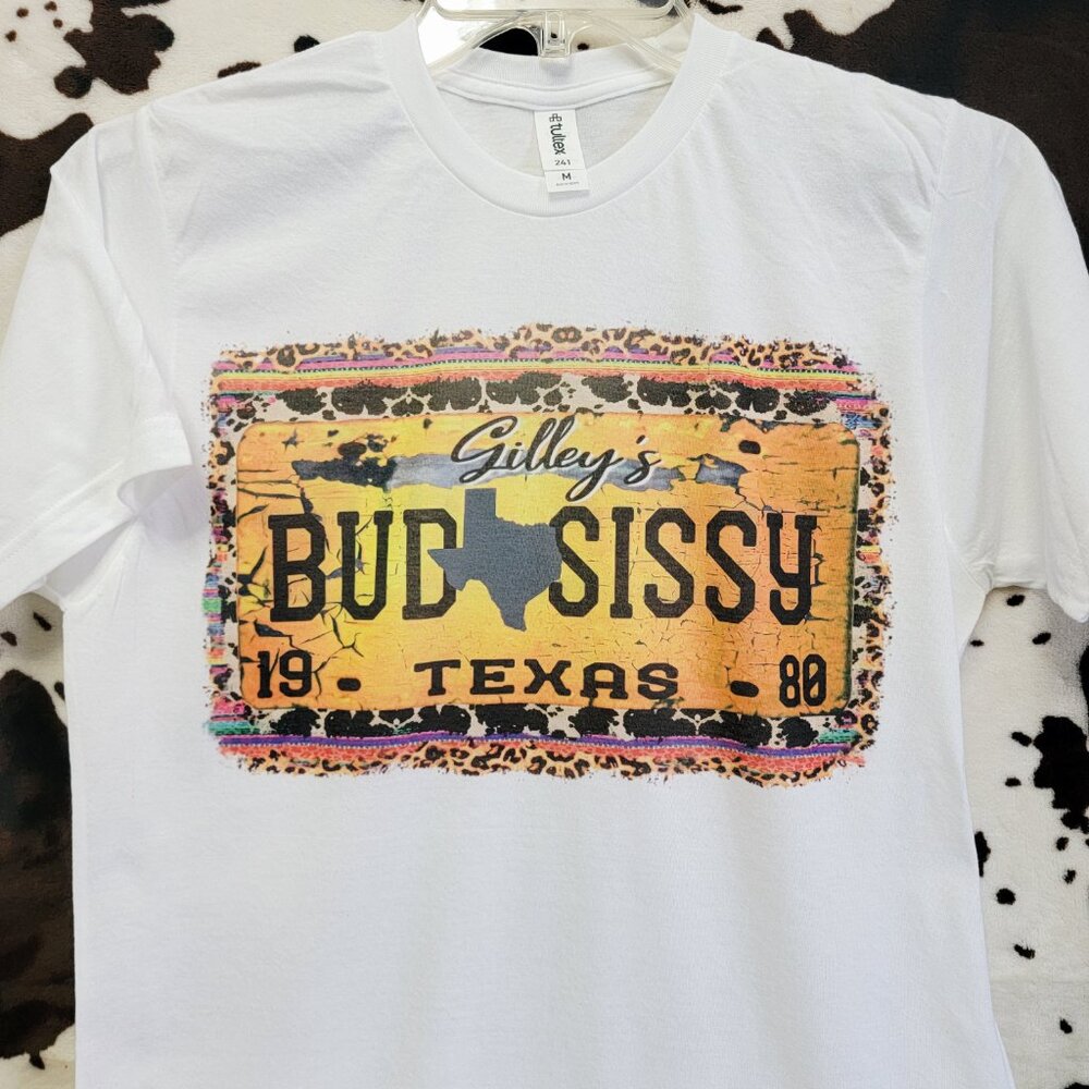 Bud And Sissy Graphic T Shirt Trendy Boutique Style Tee Women Gift White - Picture 7 of 8
